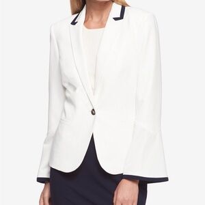 Tommy Hilfiger White Blazer with Black Trim